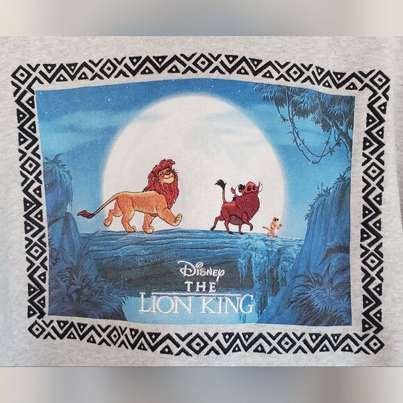Disney Parks 30th Anniversary Lion King Gray Embroidered Size XXL - Picture 4 of 9